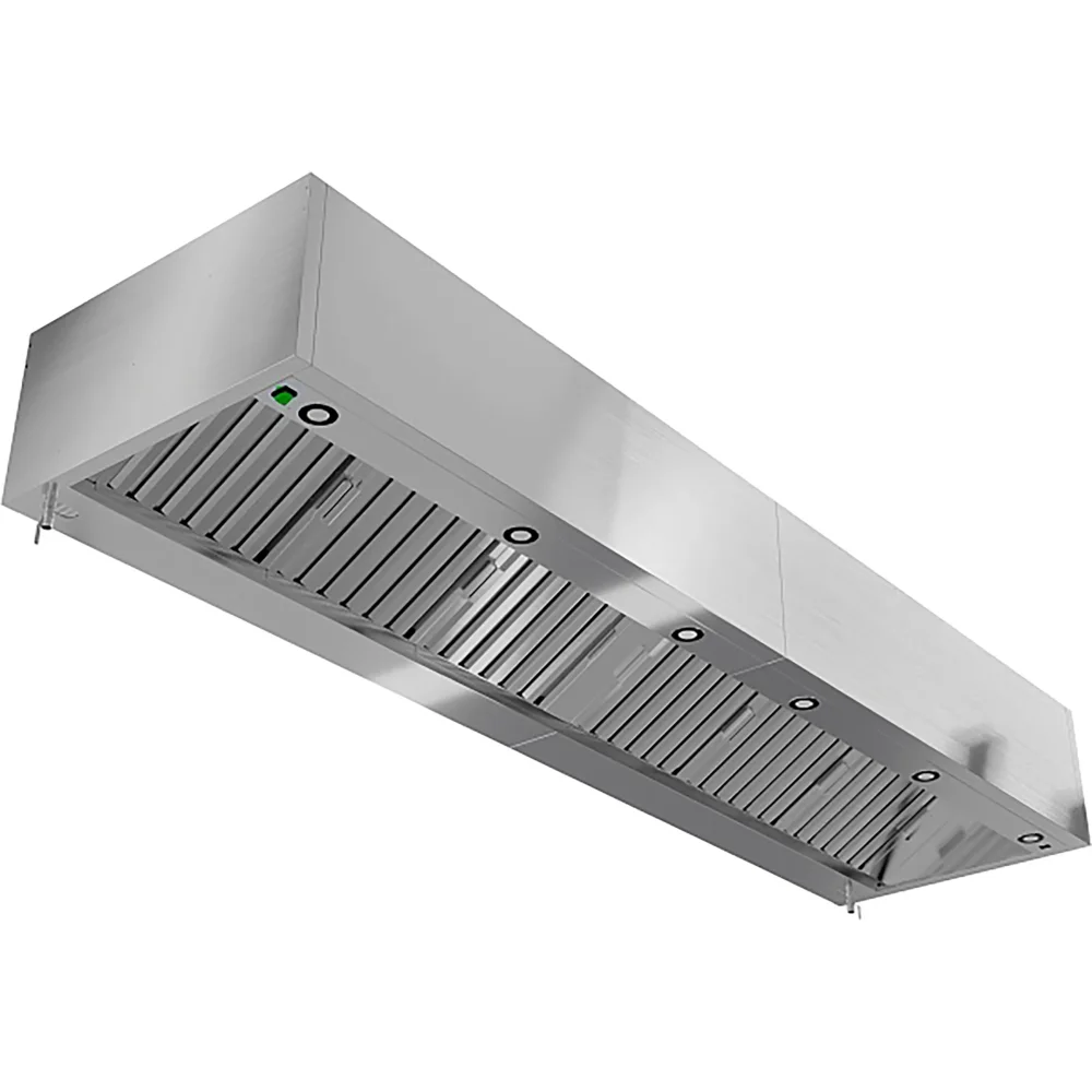 Зонт вытяжной пристенный с подсветкой ЗВПКП-07/14