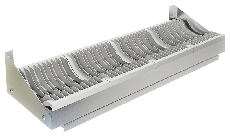 Полка настенная для сушки посуды ТЕХНО-ТТ ПН-310/900 (на 40 тарелок)