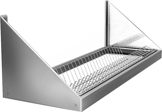 Полка настенная для сушки посуды ПНТ 6/3 (на 22 тарелки)