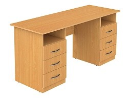 Стол письменный 2-тумбовый 1800 мм (мод.3)