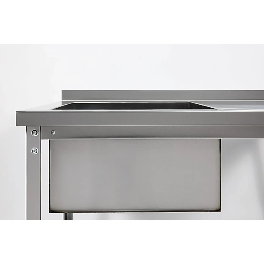 Ванна моечная сварная с рабочей поверхностью с бортом ВМСР/1-11/7-БЛО-ЭН