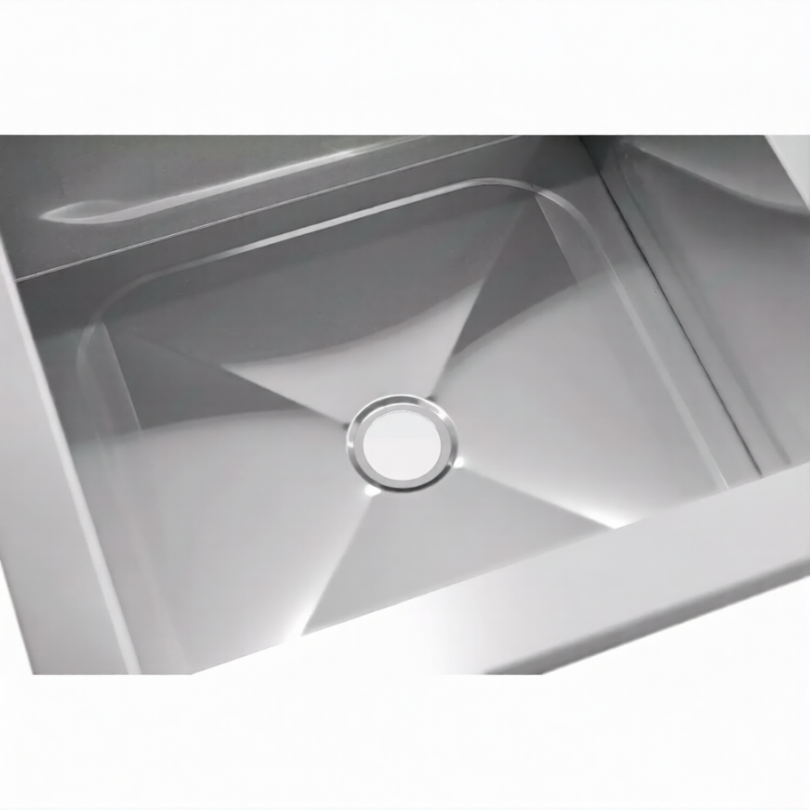 Ванна моечная ВМСн 1350  1 м/о 1250х600х350 (полка с отв., борт; ножка угл.)