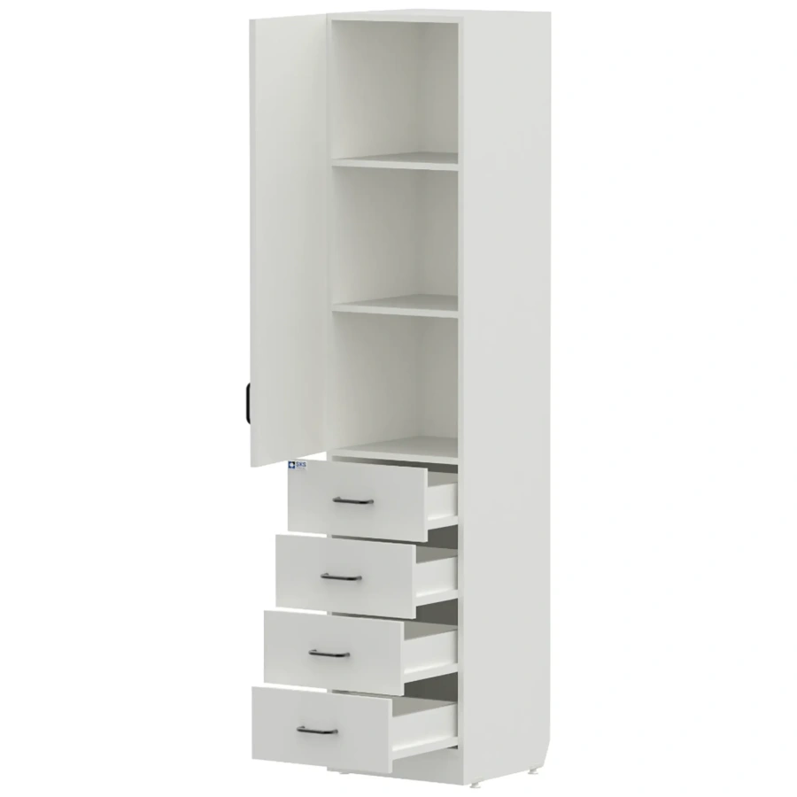 Шкаф-колонка для документов WHITE LITE 4