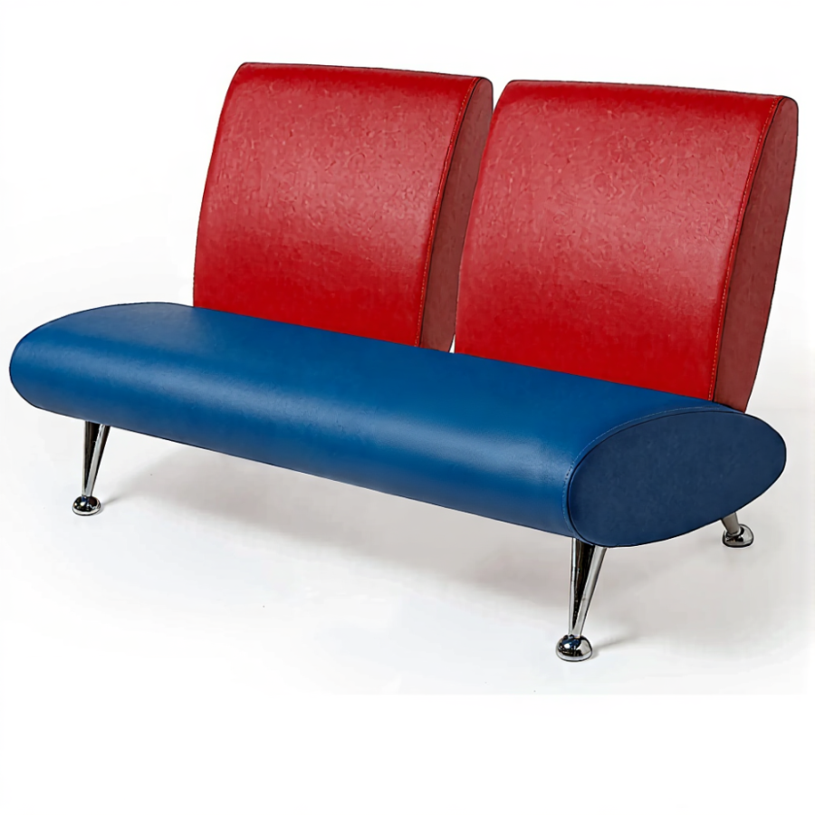 Диван двухместный ДО-11/2 (кожзам Эконом белый)