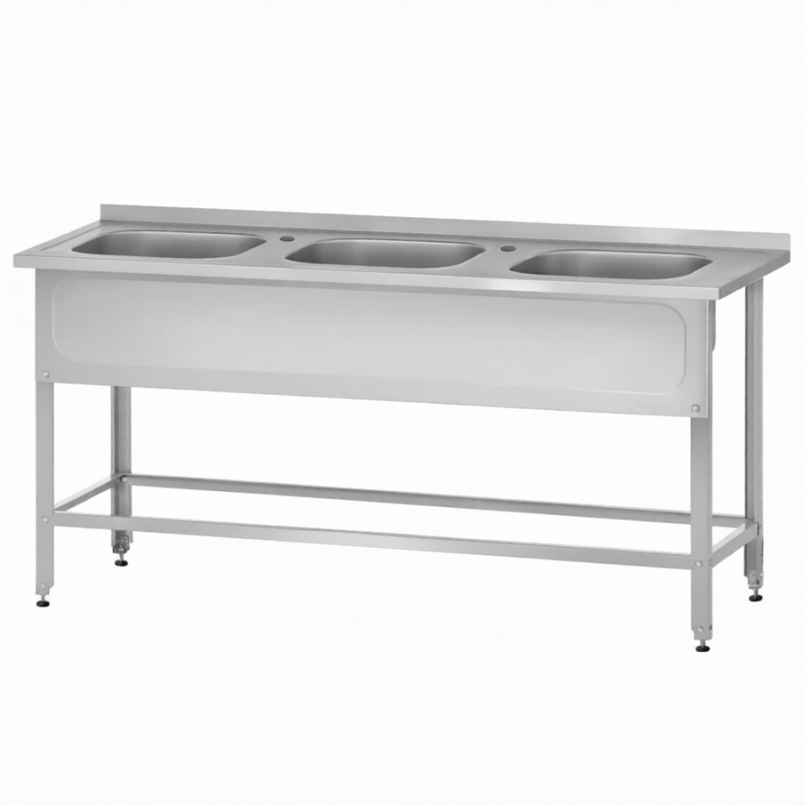 Ванна ВМЦн 860х1800х600  3 м/о, борт, отв. д/смесит., экран (ножка проф., тр. 40х40)