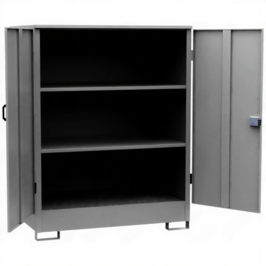 Шкаф металлический с полками 1980х1540х1060 для хранения химических веществ