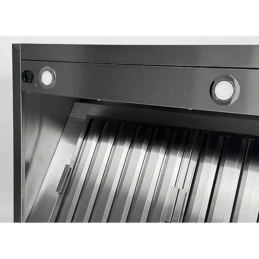 Зонт вытяжной пристенный с подсветкой ЗВПКП-07/14