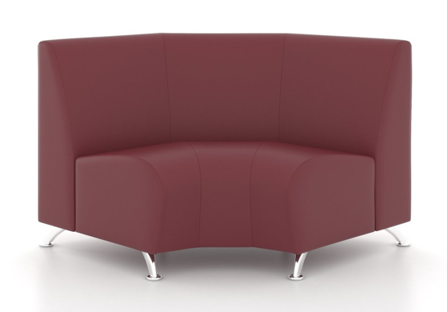 Угловой радиусный модуль Интер Хром