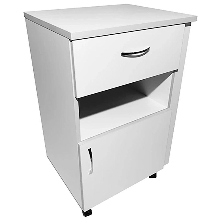 Тумба медицинская MD ТМ 13.01 с подъёмным столиком (белый)